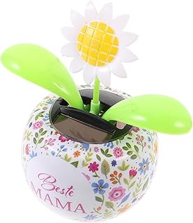 EXCEART Decorações De Carros Dança Solar Balançando Flor Dançando Girassol Bobble Balançando Cabeça Balançando Carro Interior Decoração De Casa Dashcams Para Carros