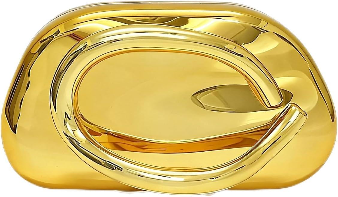 Acrylic Gold Purses Evening Gold Clutch Bag Marbling Handbag for Women Shoulder Bag for Party Wedding Prom | Elegant, Fashion