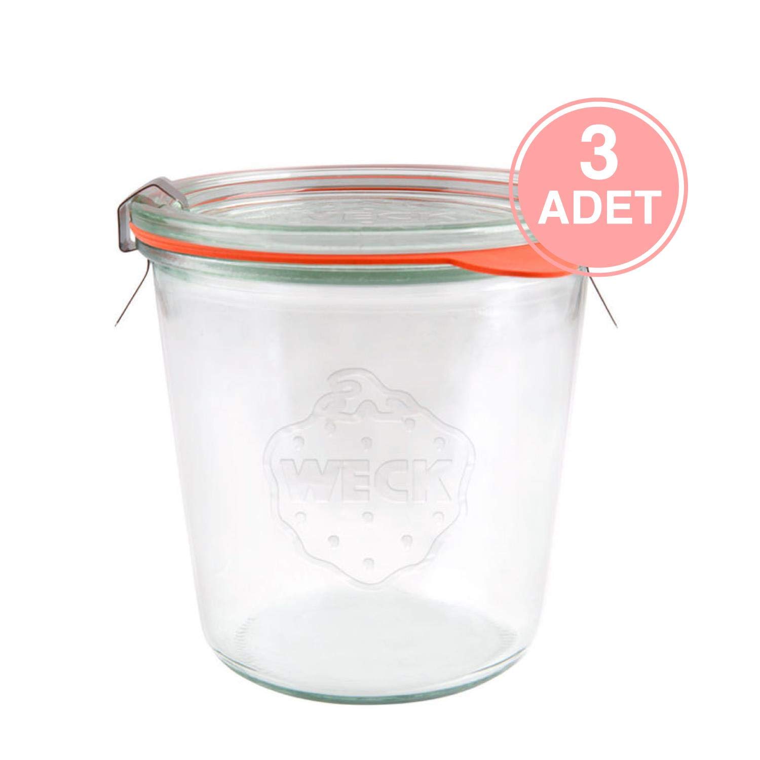 Weck 580 ml Mold Uzun Kavanoz Set (3 Adet) 742
