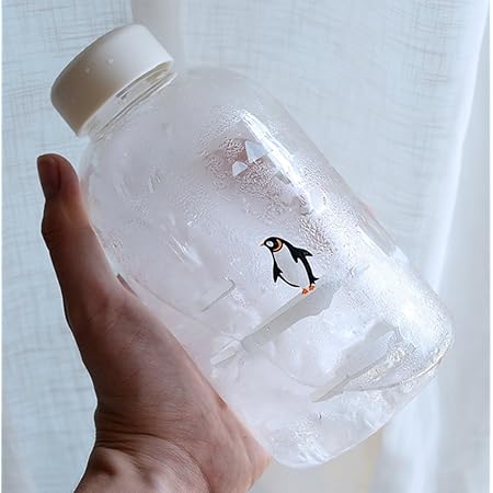 Amazon Cute Minor可愛いガラス水筒熱を防止水筒 透明ガラス水筒 飲料水ボトルふた付き クリア マイボトル オリジナ収納袋付き ペンギン 水筒 マグボトル オンライン通販 Amazon Cute Minor可愛いガラス水筒熱を防止水筒 透明ガラス水筒 飲料水ボトルふた付き クリア マイボトル オリジナ収納袋付き ペンギン 水筒 マグボトル オンライン通販