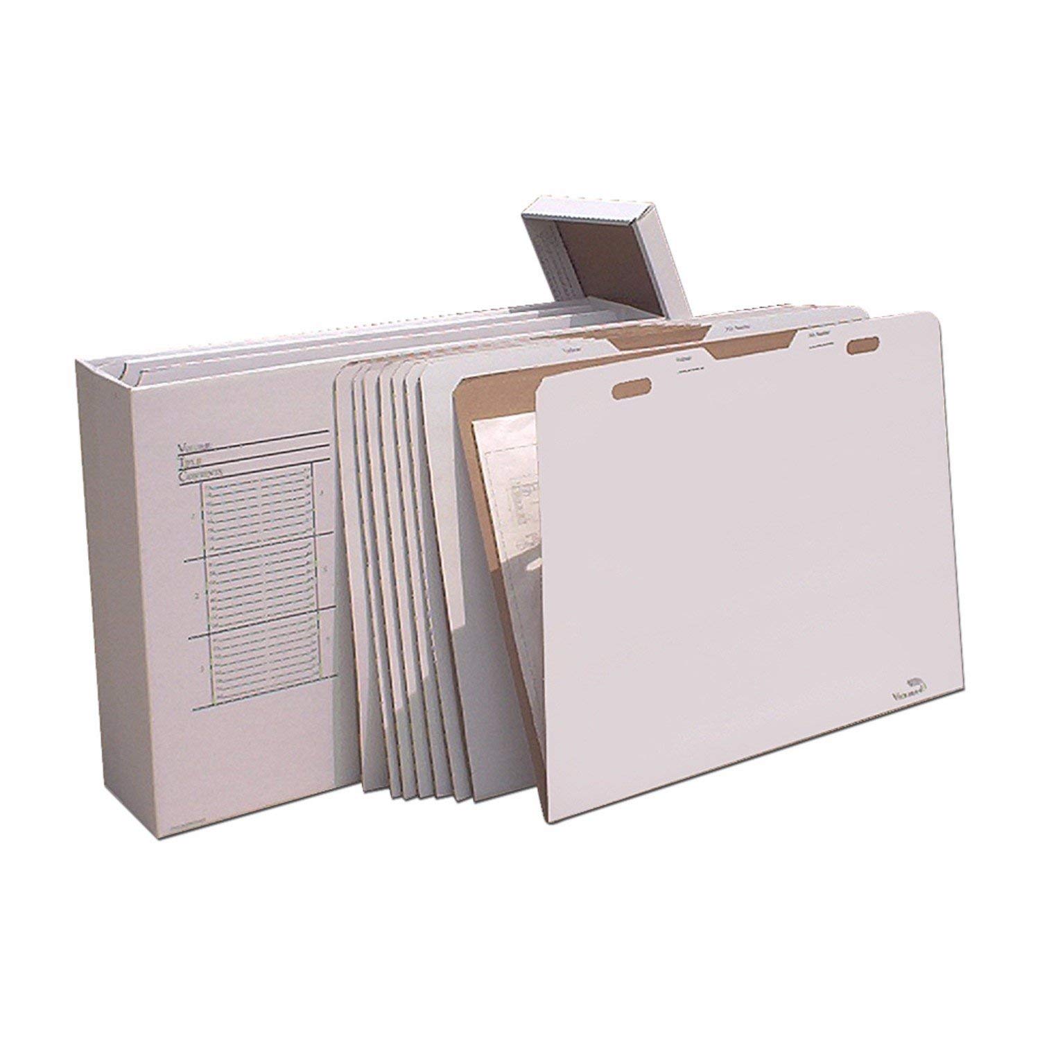 Vertical Flat File System Filing Box (Set of 8) Size: 34
