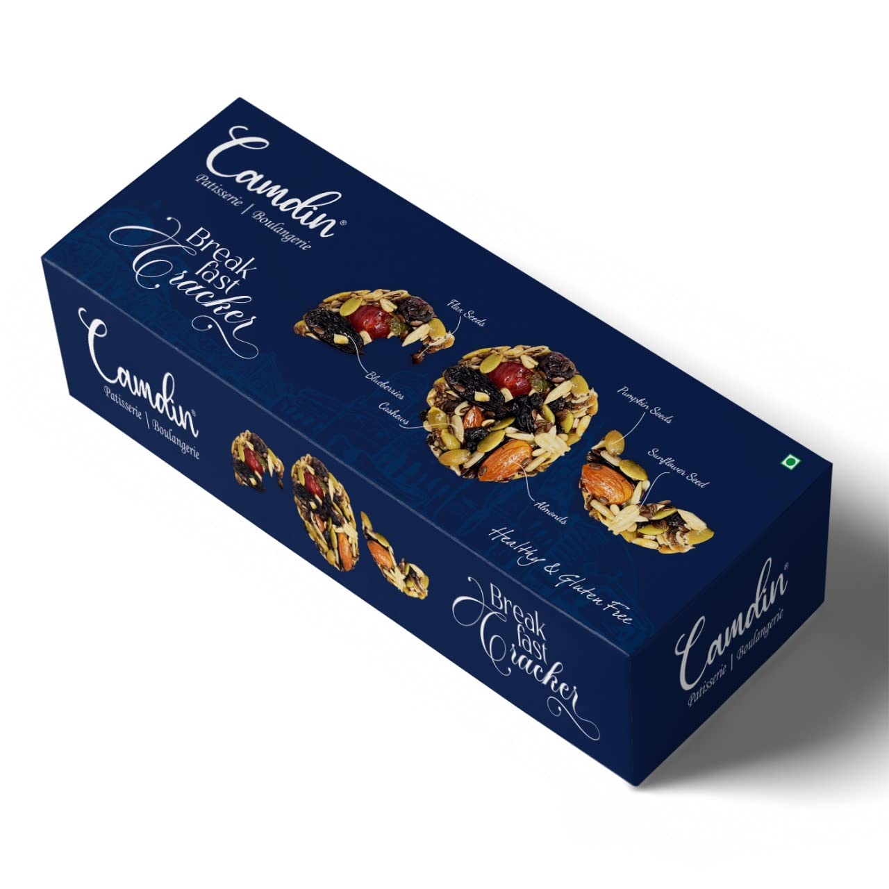 Camdin Breakfast Cracker | Gluten Free | 300 Grams Pack (9 Pcs)