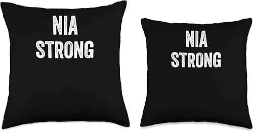 Miniatura 3 de Nia Strong, Nia Supporter - Almohada (18 x 18 pulgadas), multicolor