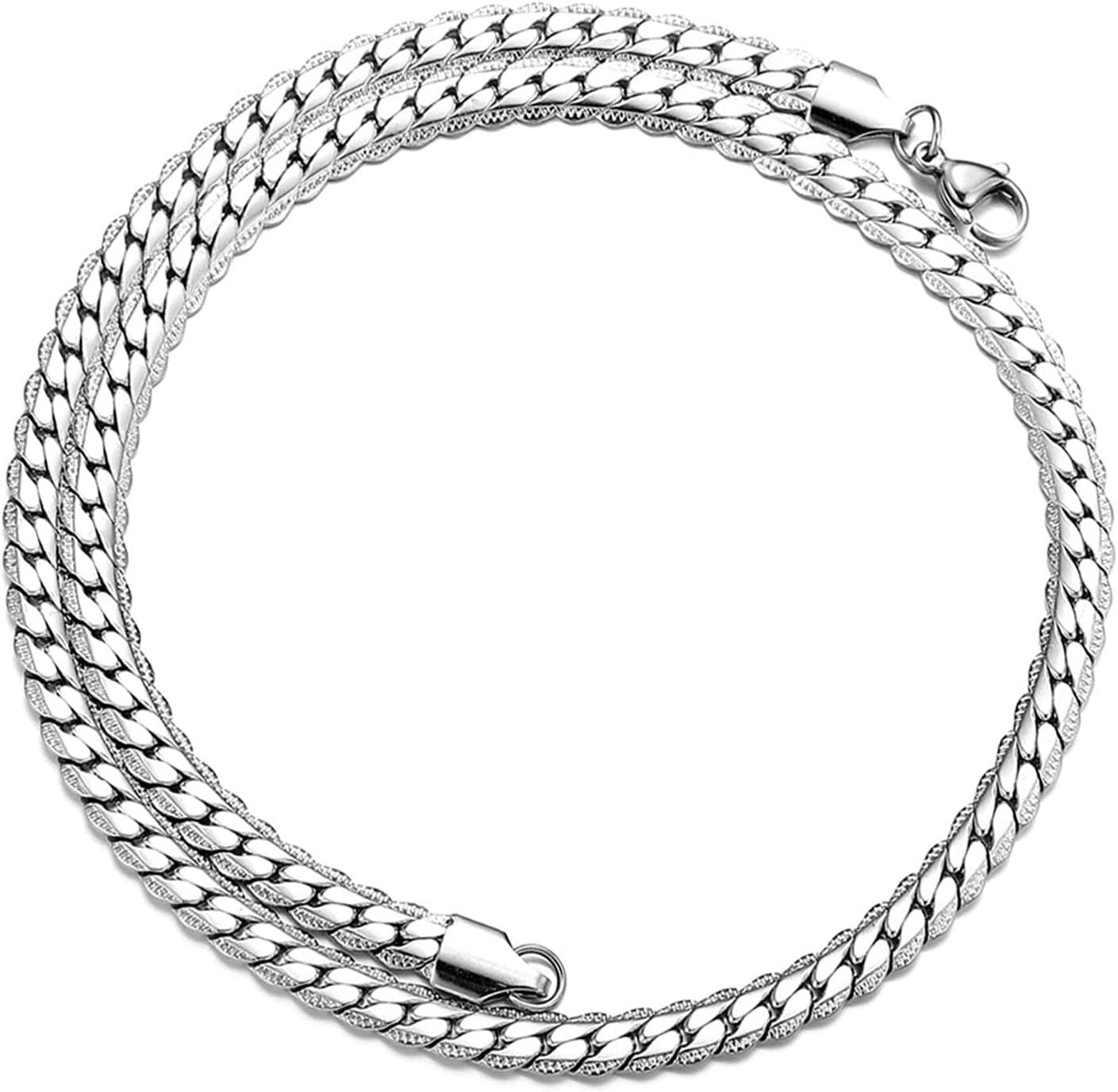 Gold Silver Chains for Men Women Chains Necklace Cuban Link Chain Necklace Stainless Steel Chain Necklace Mens Jewelry Rope Thick Chain mens Necklace