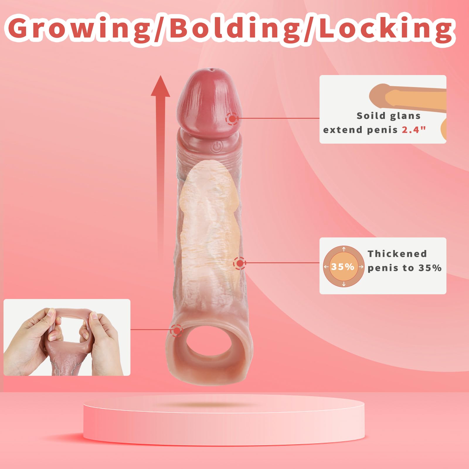 luxor gleitmittel Penishülle Vibrator Dildo Realistisch, Penis Sleeve mit 10 Vibrationenmoden Sex  Spielzeug für die Männer, Penismanschette Sexspielzeug, Männer Sex Spielzeug  für Paare, Sexspielzeug für die Männer : Amazon.de: Drogerie & Körperpflege