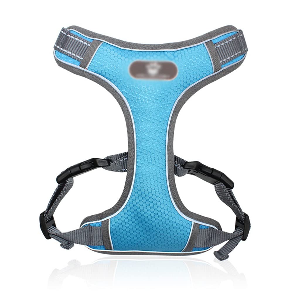 Medium and Large Pet Dog Harness Without Tension Adjustable Dog Vest Outdoor Safe Walking and Running (B L)