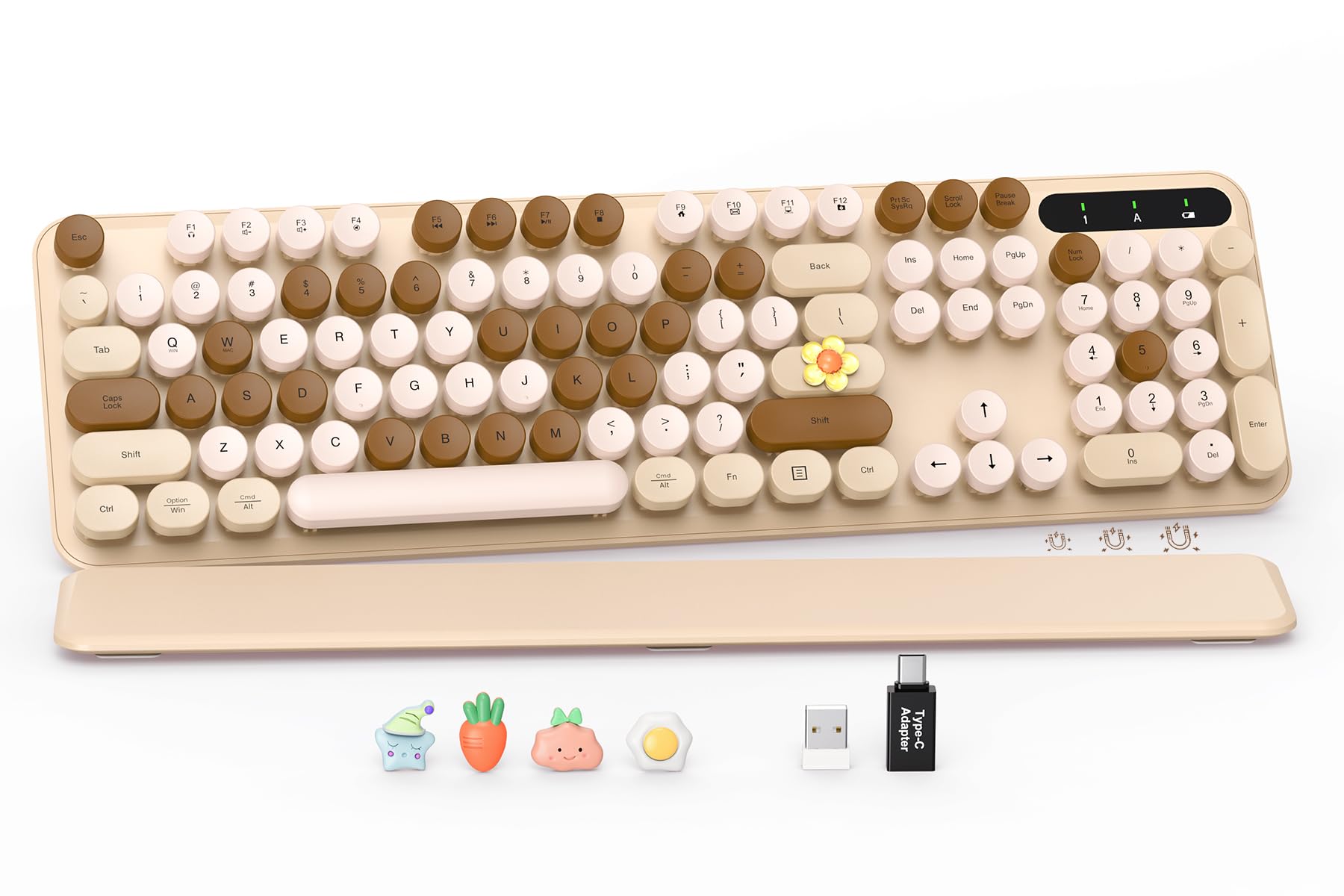 Photo 1 of SABLUTE Wireless Typewriter Keyboard