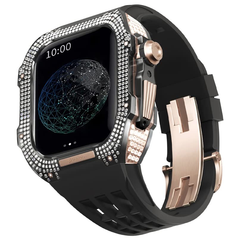 Kit de modification de montre pour Apple Watch 8 7 45 mm étui noir titane