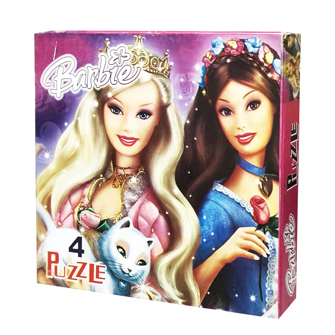 TOYSTER Jigsaw Puzzle for Kids - Barbie Doll Puzzles for Kids for 3 Years Old Kid - 04 Puzzles Design - 09Pcs Each - Brain Development Puzzles for Kids