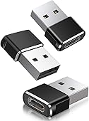 USB to USB C Adapter 3Pack,Type C Female to USB A Male Charger Cable Converter for Apple iWatch 8 7 SE,MacBook,iPhone 11 12 13 14 Max Plus Pro,Airpods,iPad 10 Air 4 5 Mini 6,Samsung Galaxy S23 S22 S21
