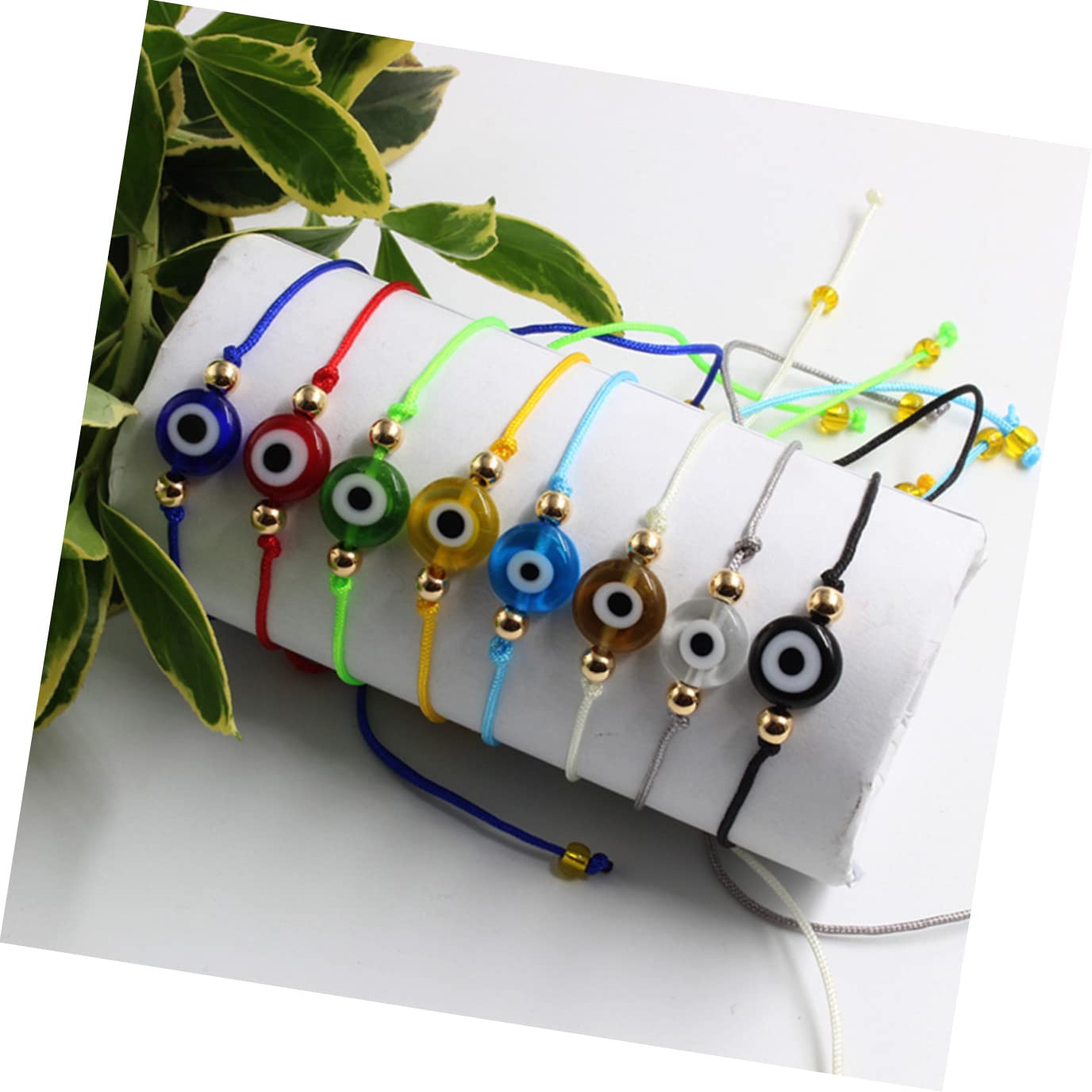 Beaupretty 60piezas Pulsera Ajustable De Ojo Turco Joyería De Amuleto Para Hombres Mujeres y Niño Niña Para y Uso Diario