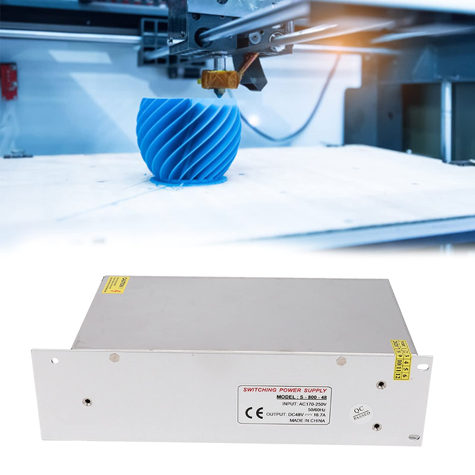 Yinhing Wysokowydajny Zasilacz Przełączający Adapter Sterownika Zasilacza Stop Aluminium DC48V do Taśmy Ekranowej LED Lekka Drukarka 3D S 480 48 48 V 10 A 480 W AC110 15 z wydajną konstrukcją