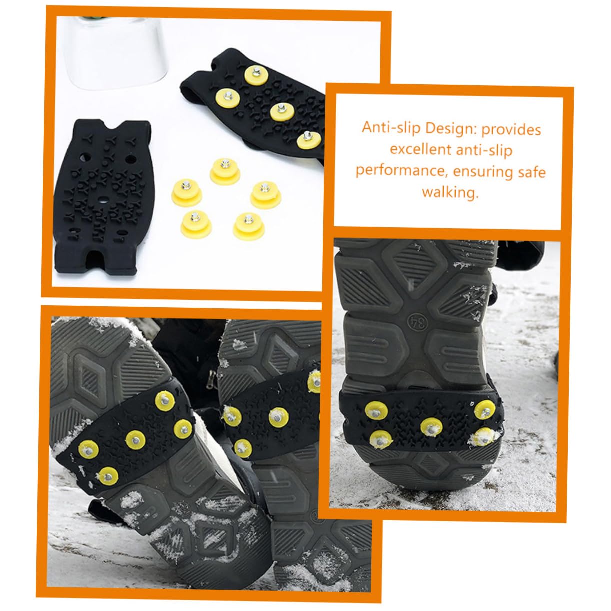Beavorty Cubrezapatos Antideslizantes Hiking Y Flexible Protección Antideslizante Hombres Y Mujeres