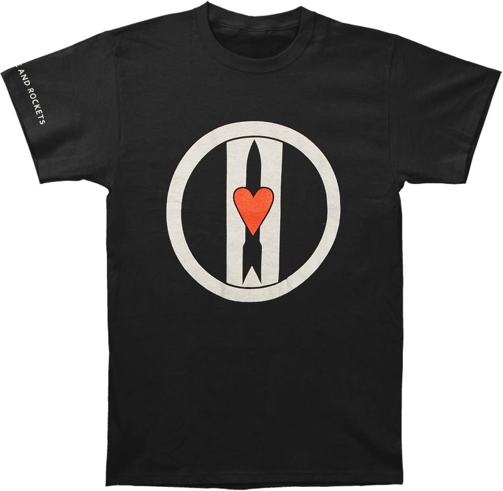 Love and Rockets Men's Logo Discharge Slim Fit T-Shirt Black