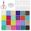 24000 stuks glaszaadkralen 2 mm kleine pony kralen in diverse kleur ambachtelijke zaadkralen voor sieraden maken DIY…