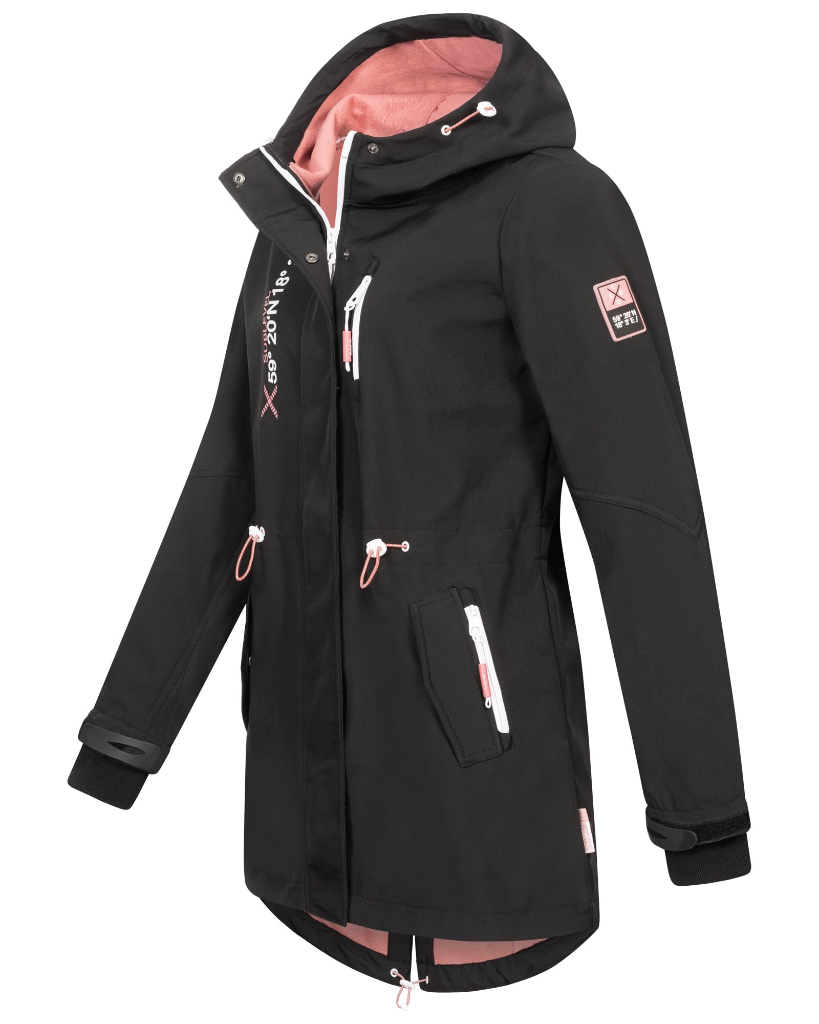 Damen Frühlings Jacke Softshell Outdoor Regen Übergangs Softshelljacke