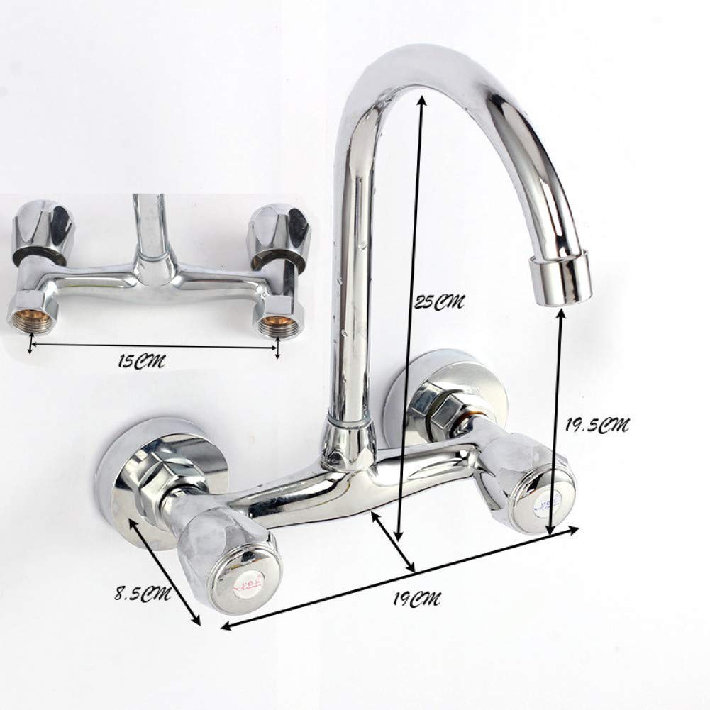 Rubinetti for lavabo a parete con doppia maniglia Rubinetti for...