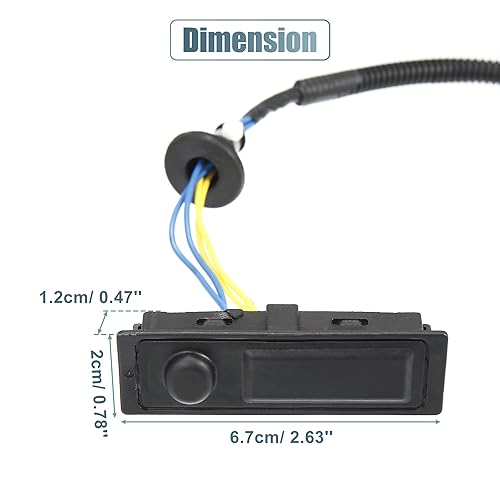 Miniatura 3 de X AUTOHAUX 25380-3JA0A para Nissan Pathfinder Platinum 2016-2020 para Nissan Pathfinder Platinum Hybrid 2014-2015 Interruptor de liberación abierta