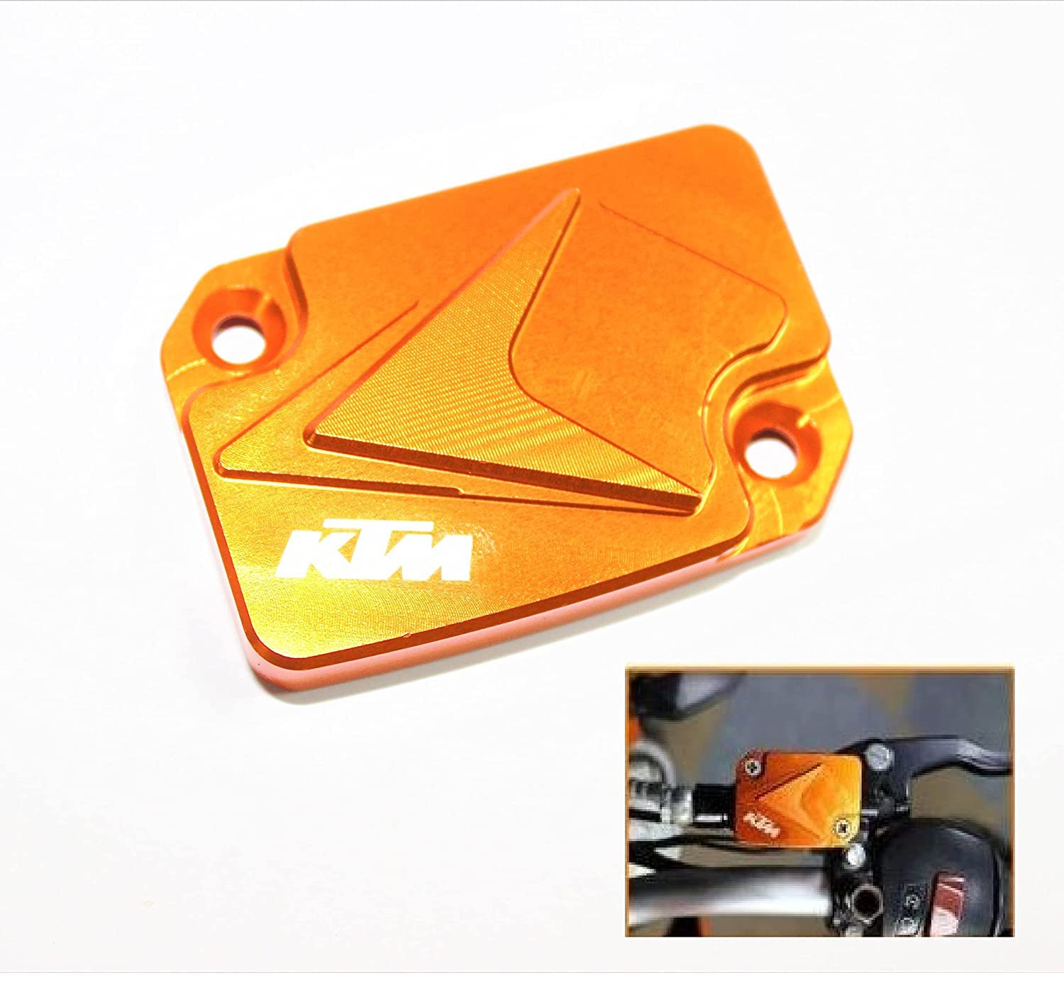 Zimba Aluminum CNC Front Brake Fluid Reservoir Oil Cap Cover for KTM Duke 125 200 390-image-20