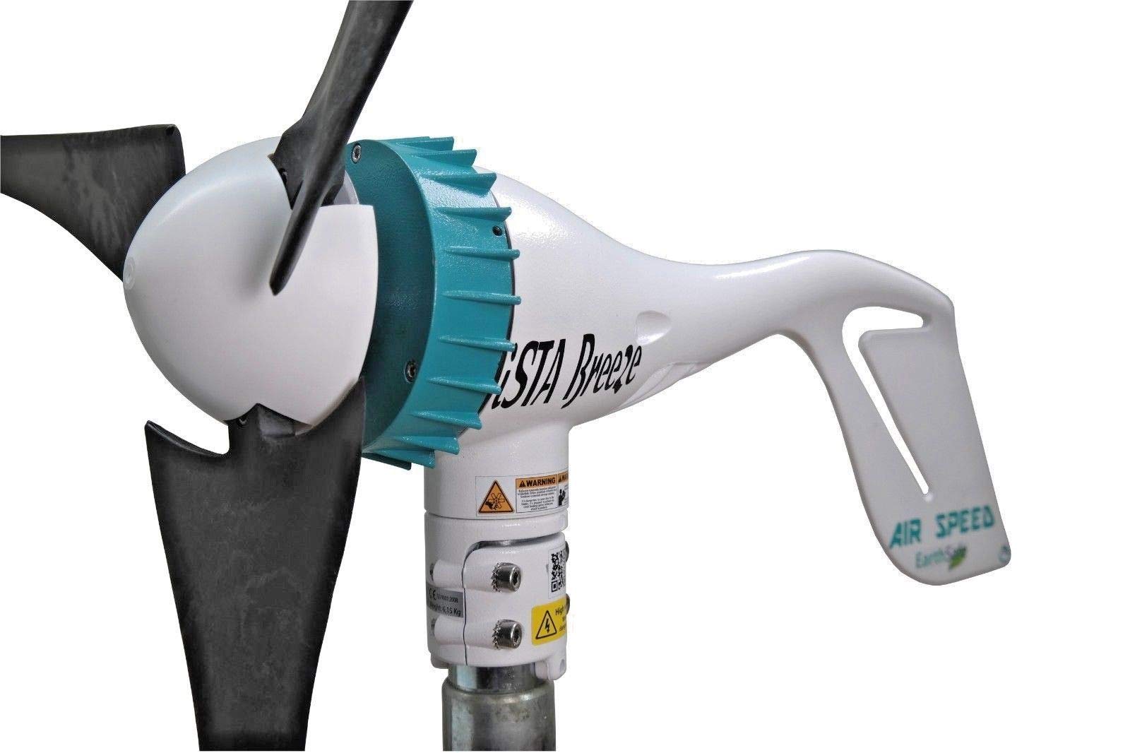 Große Auswahl Windgenerator von IstaBreeze - Air-Speed Turbine Karbon Flügel - 12Volt AC - 500 Watt Power Windrad, Windenergieanlage (12 Volt AC System)