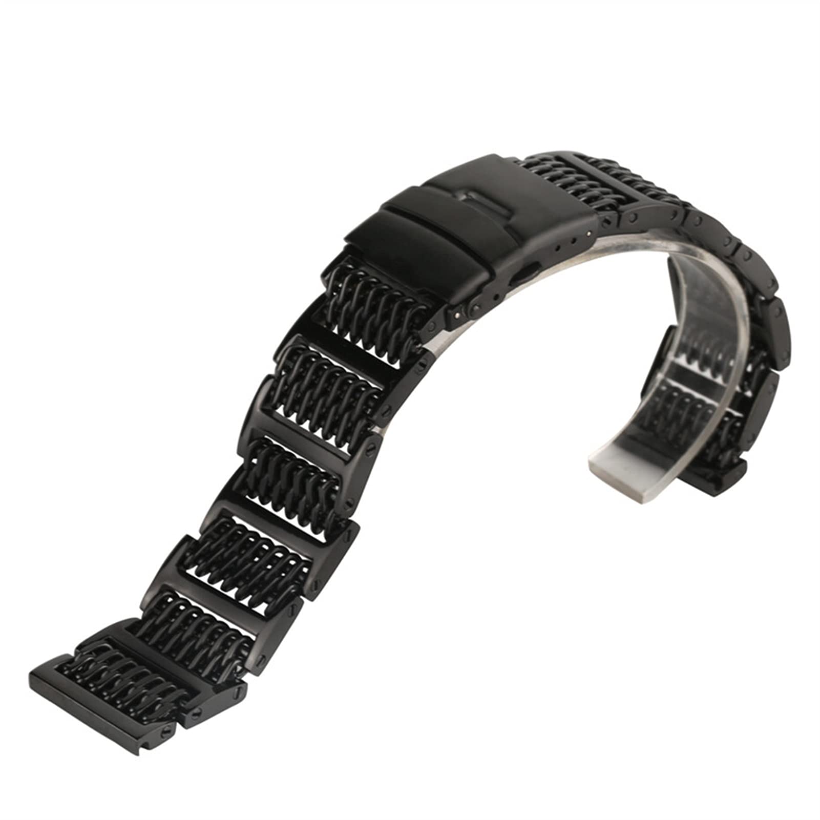 QHQQXN Uhrenarmband Mesh-Armband 8 mm 10 mm 12 mm 14 mm 16 mm 18 mm 20 mm 22 mm 24 mm Edelstahl-Zubehör