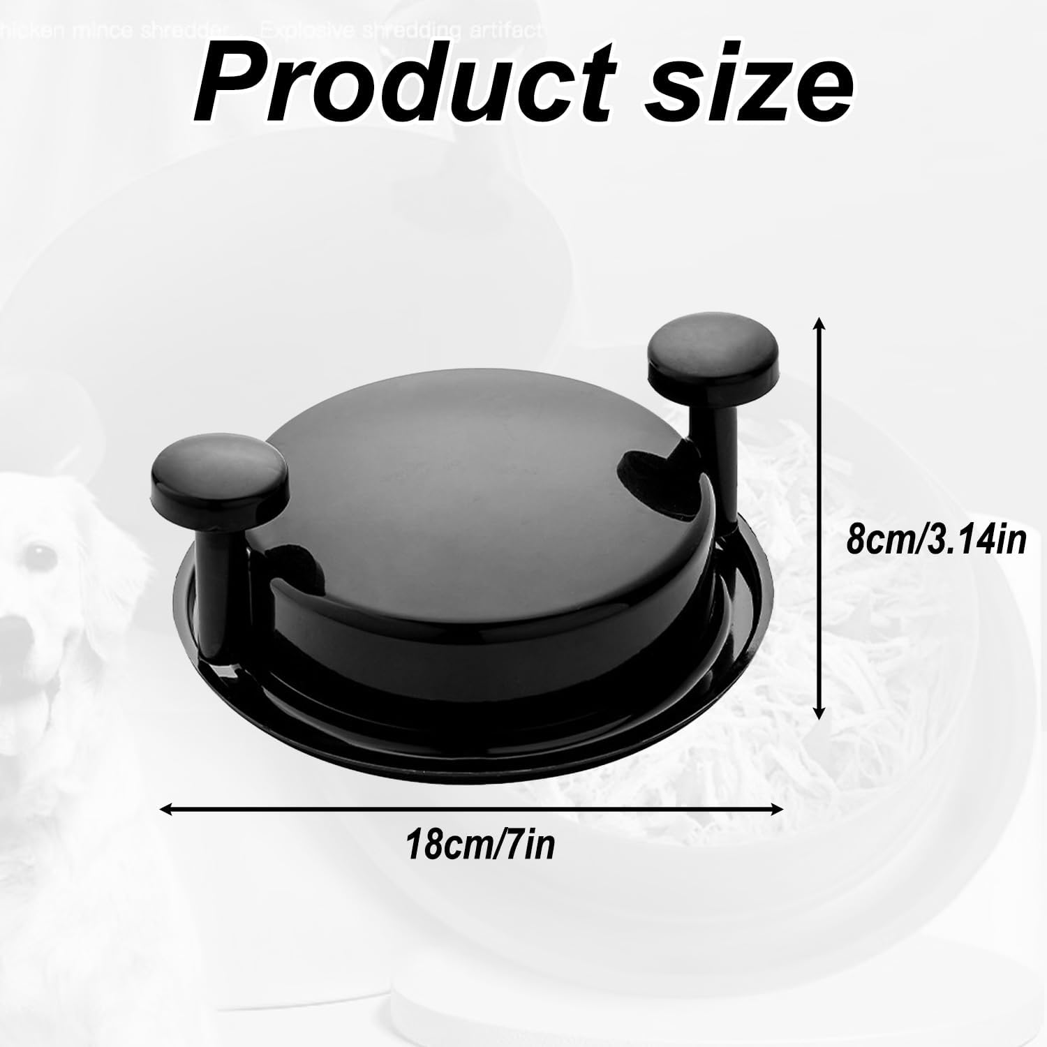 Meat Shredder Tool for Chicken Pork, Beef, Fish, Heat Resistant & Dishwasher Safe Pulled Pork Shredder Claws - Image 2