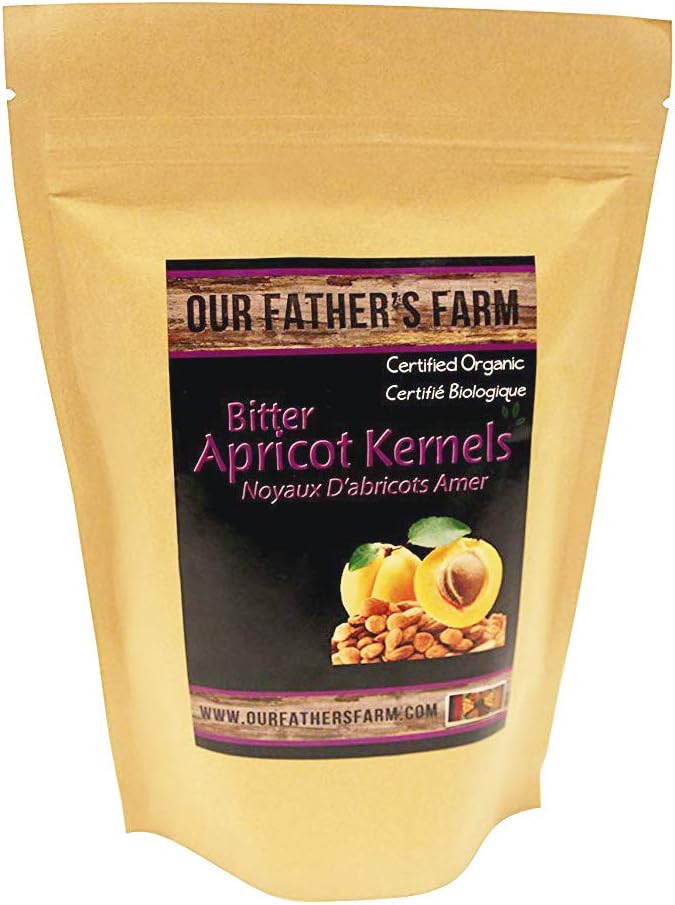 Apricot Kernels/Seeds (4 Pounds / 1.8kgs) Our Father's Farm Bitter Certified Organic Raw