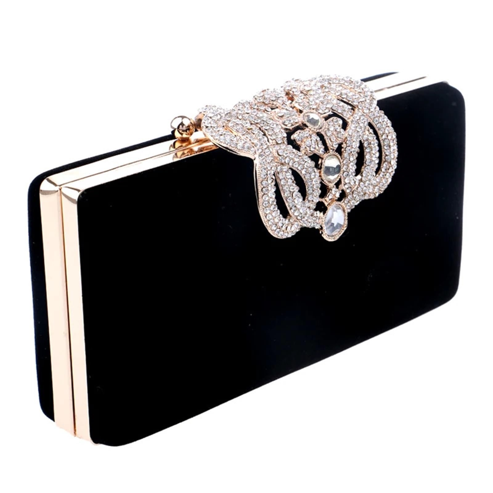 Borse da donna Pochette giorno in velluto Corona di diamanti lusso sera Borsa for matrimonio Per Banchetti E Feste