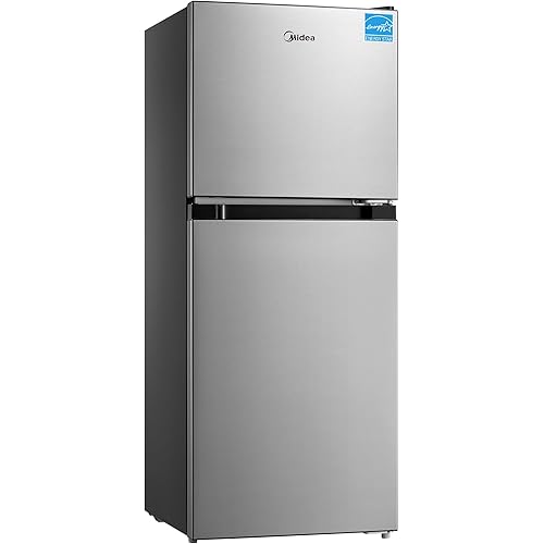 Midea MERM45S3AST 4.5 Cu Ft Double Door Refrigerator Stainless Steel, Cubic feet