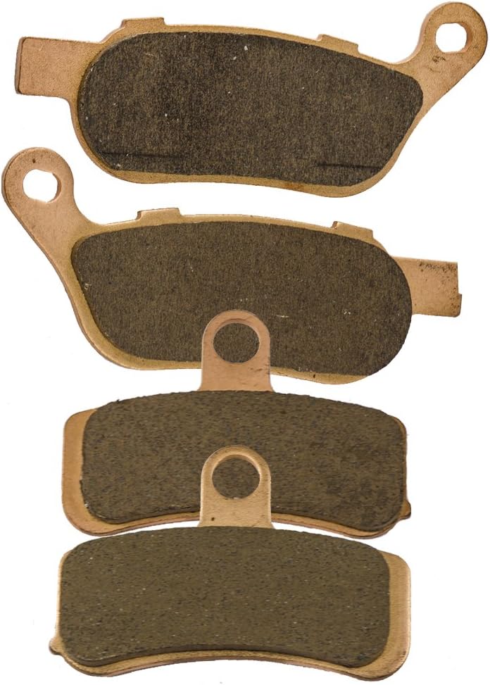 Front and Rear Sintered Brake Pads for Harley Davidson FXDB Street Bob Spoke Wheel 2008-2017