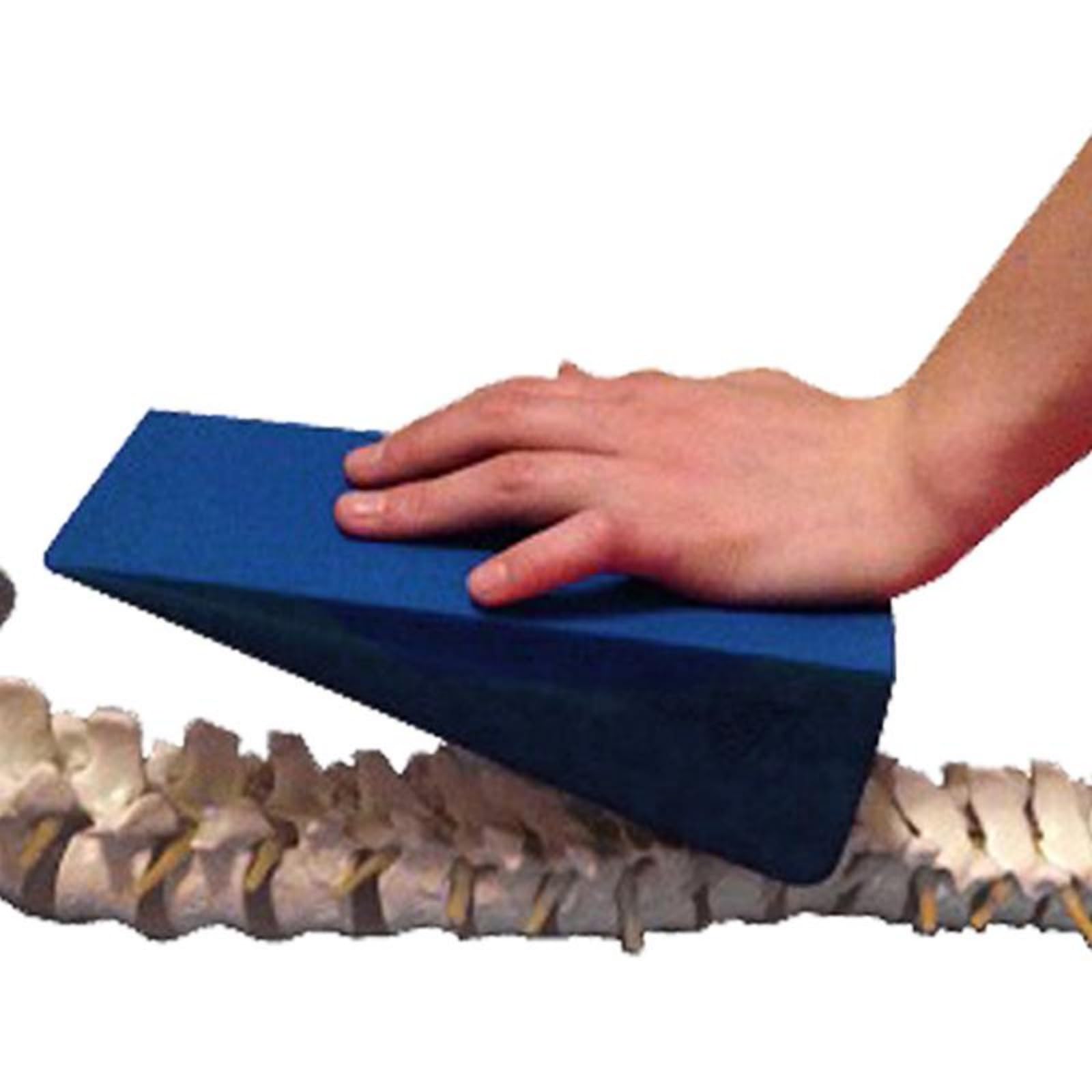 Almohadilla de cuña de terapia física OT PT – Cuña triangular resistente y duradera para molestias espinales, relajación y masaje (rojo)