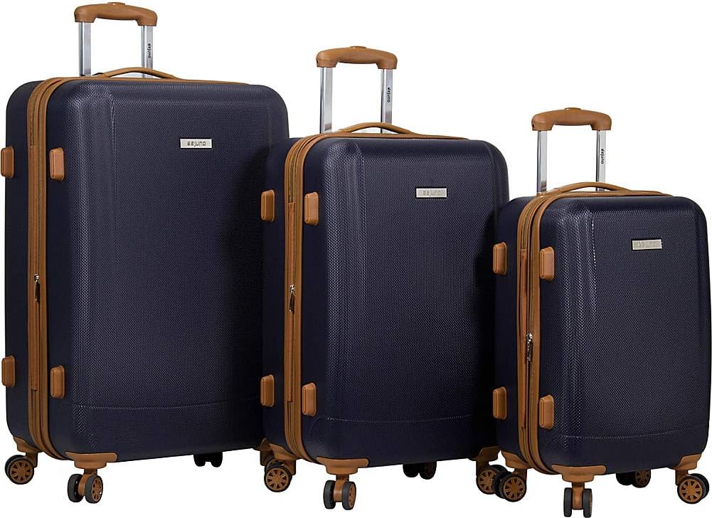 Dejuno Legion 3-pc Hardside Spinner TSA Combination Lock Luggage Set, Navy, One Size