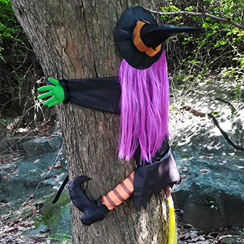 BABYLIAN Betty Bash Crashing Witch Into Tree Halloween Decoration - image 2