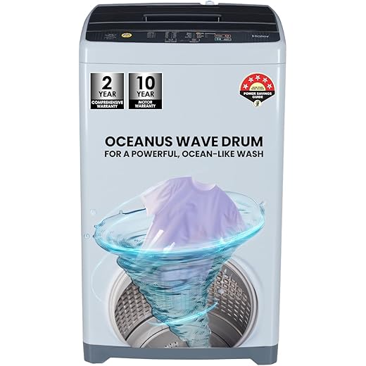 Haier Oceanus Wave Washing Machine 6 kg
