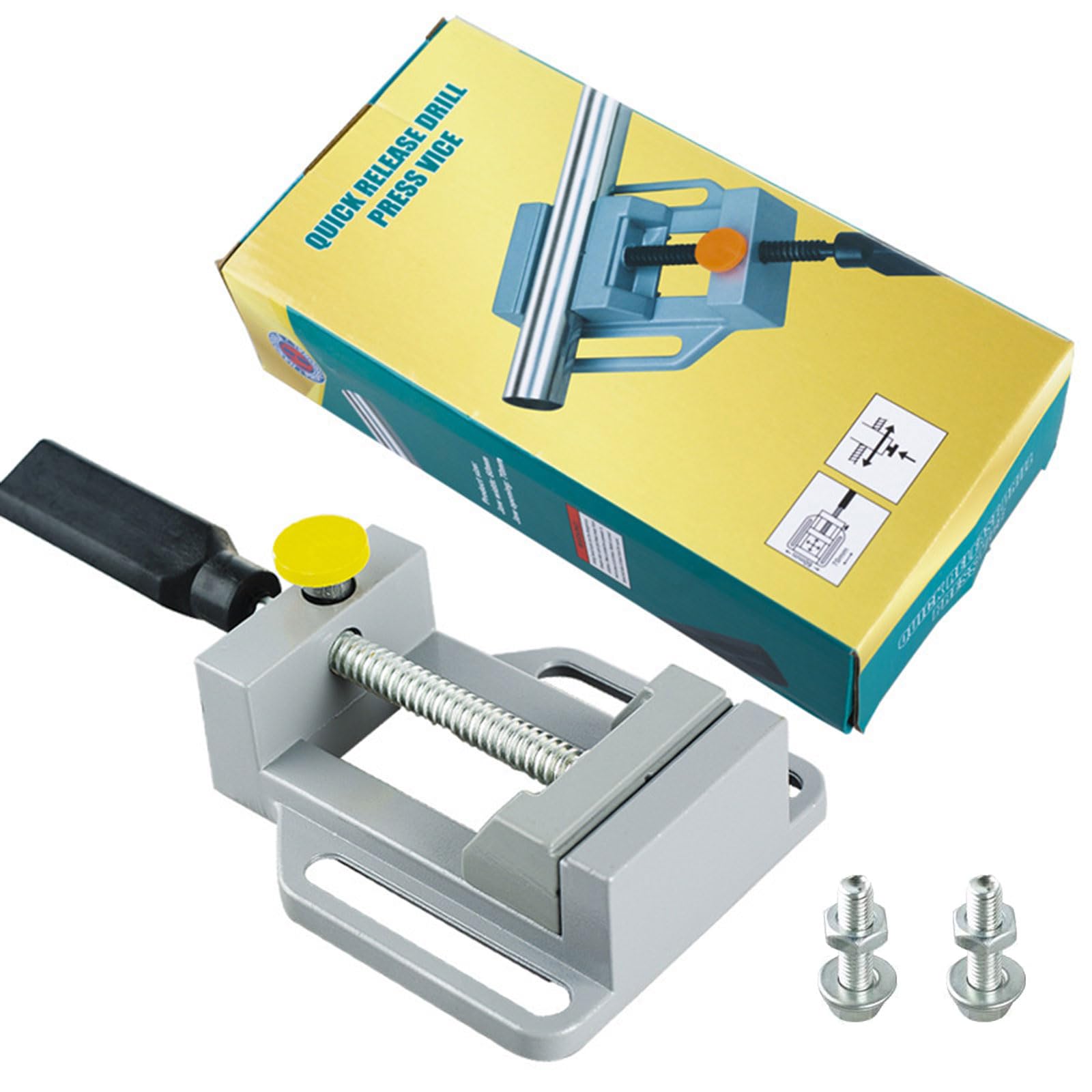 Tsophreniq Aluminum Drill Press Vise With Quick Releasing Designs Workbench Clamp For Woodworking And Craft Projects Clamping Tool Drill Press Clamp