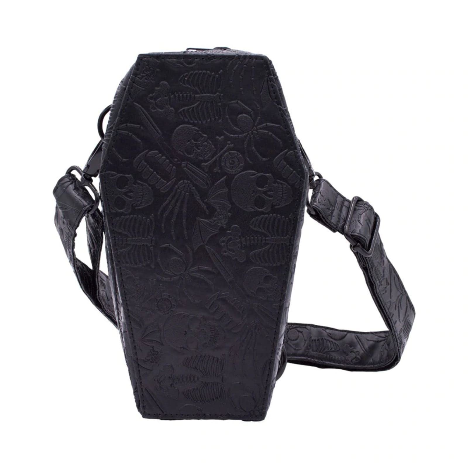 kreepsville 666 Ataúd Cadera Bolsa Calavera Araña Esqueleto Gótico Bolsa Cruzada para Cuerpo