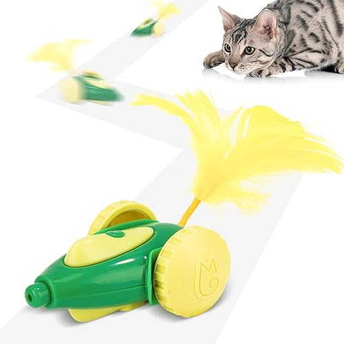 Migipaws juguete para gatos, juguete interactivo automático Migicar como un ratón, programa inteligente, juguete recargable para gatitos