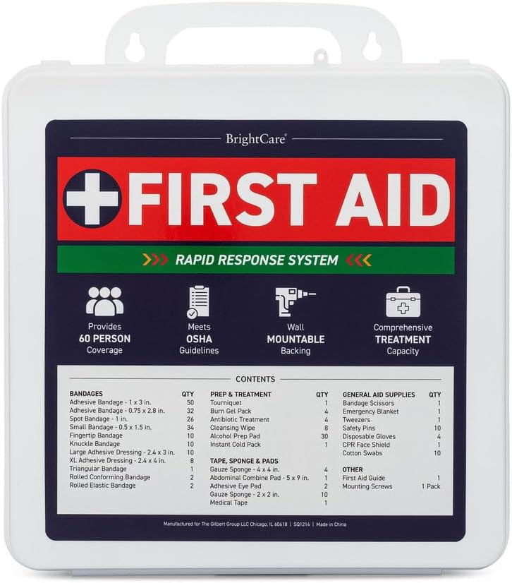 Comprehensive OSHA-Compliant First Aid Kit – 280 Pieces for Workplaces Comprehensive OSHA-Compliant First Aid Kit – 280 Pieces for Workplaces