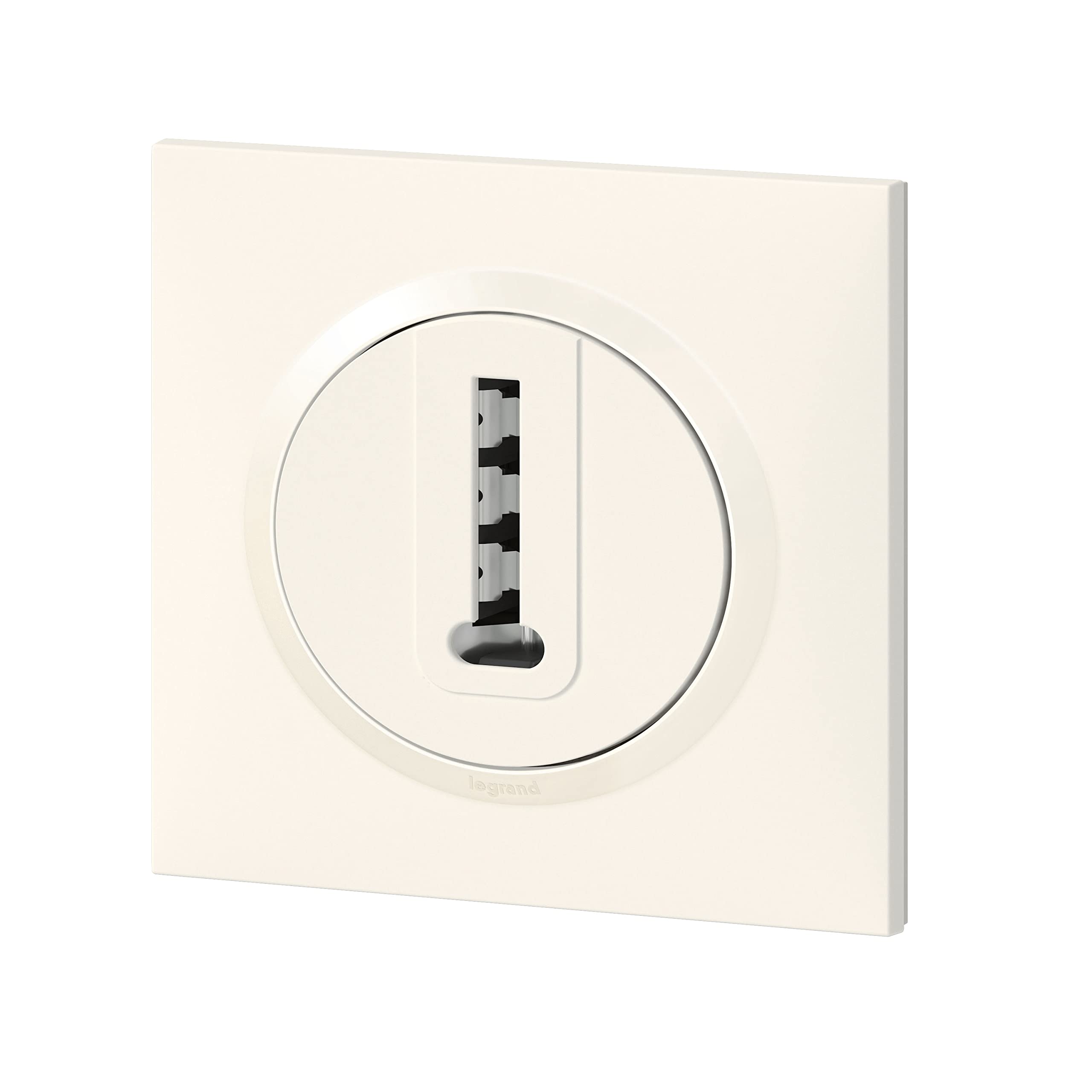 Legrand - Prise téléphone en T dooxie livrée avec plaque carrée blanche - emballage blister