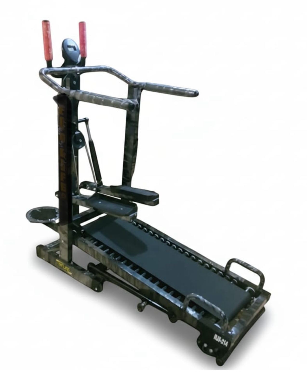 4-in-1 Manual Treadmill for Home Gym | Walking & Jogging Machine with Stepper, Twister & Push-Up Bar | Non-Electric | 150 kg Capacity