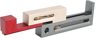 Table Saw Slot Adjuster Mortise and Tenon Tool, Movable Measuring Block Tenonmaker Length Compensation Router Table Set Up Woodworking Tools