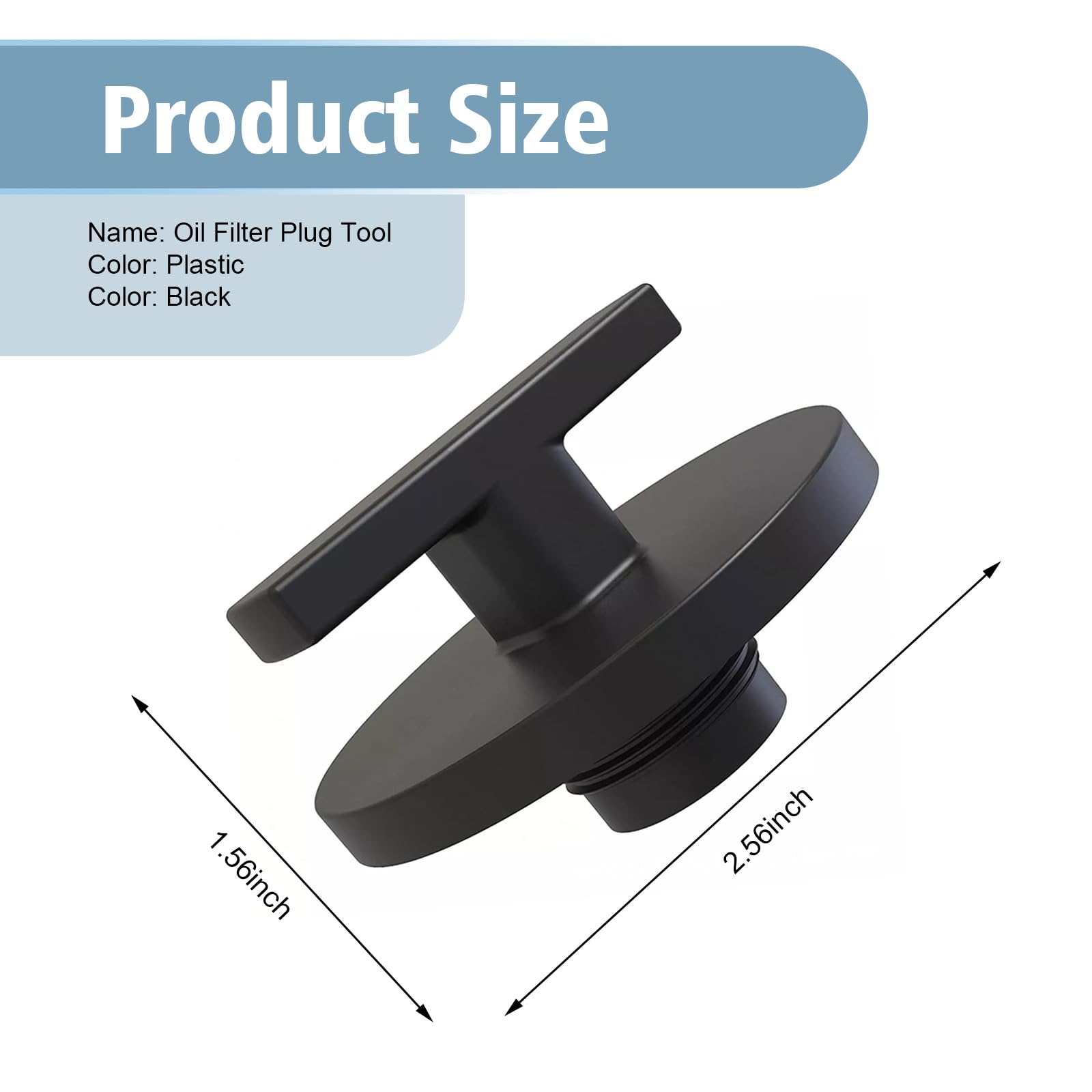 Zikefest 57180 Oil Filter Plug Tool, Compatible with Dodge RAM 2500,3500,4500,5500, Diesel 5.9L 6.7L 2013-2018, Fuel Filter Wrench Replaces 05083285AA, 68157291AA