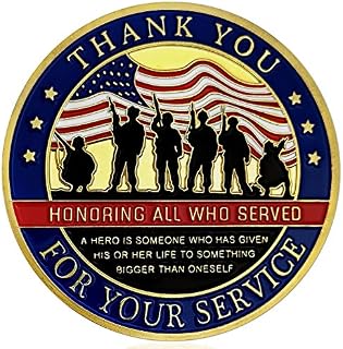 AtSKnSK Thank You for Your Service Military Appreciation Challenge Coin