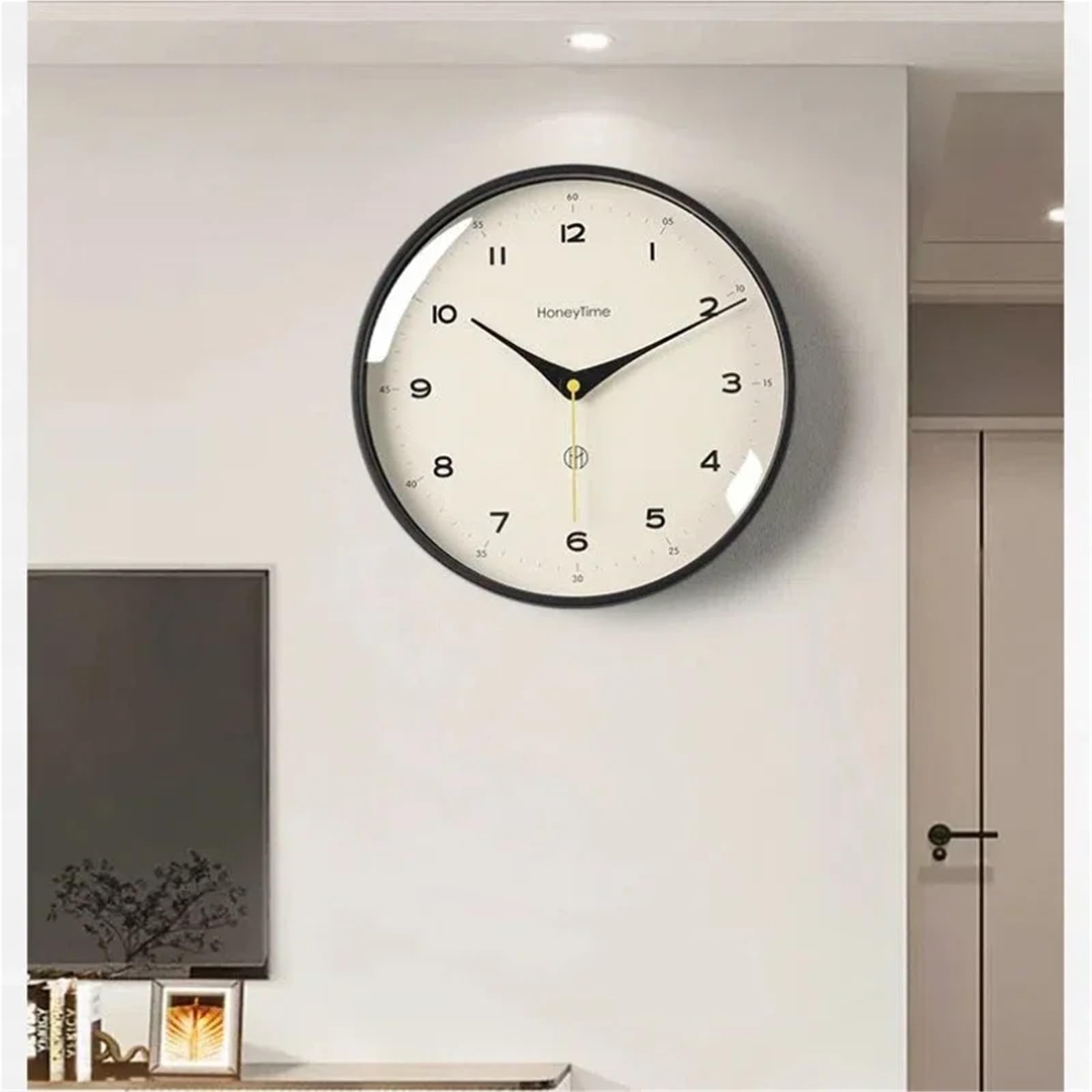 Orologio Da Bagno Orologio da parete semplice e moderno da 10/12 pollici, decorazione for la casa, orologio da appendere rotondo senza punzonatura, quarzo muto