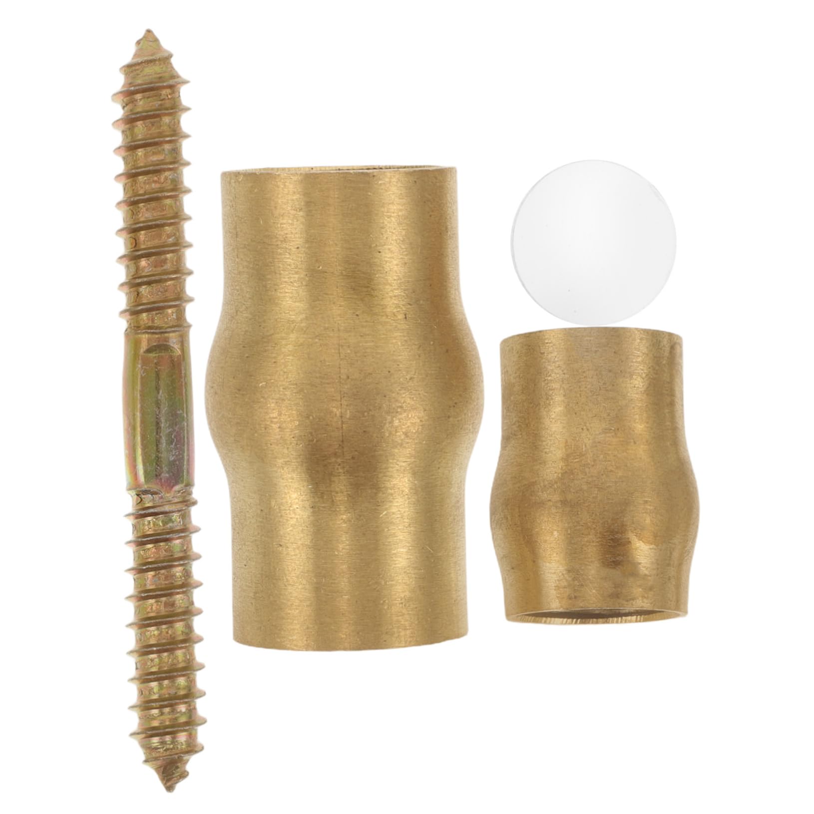 Mikinona DIY Walking Cane Accessories Set Elderly Anti-Slip Joint for Walking Stick Cane Brass Ferrule Grip Enhancer