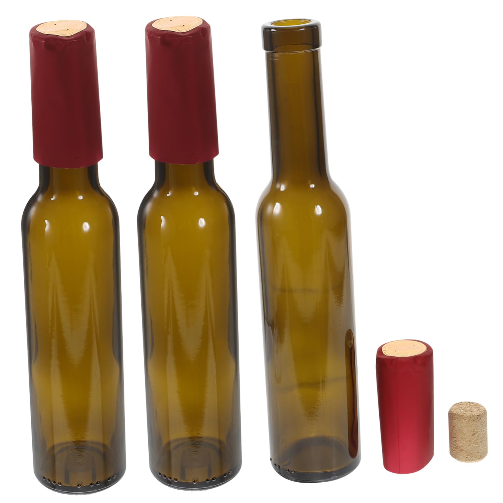 Ciieeo 3pezzi Bottiglie di Vetro Riutilizzabili Vuote Contenitori per Bevande Vasi di Fiori Decorativi Bottiglie di Vino Trasparenti per Fai da Te