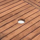 Estexo® Akazienholz Gartenmöbel Set – klappbar - 4