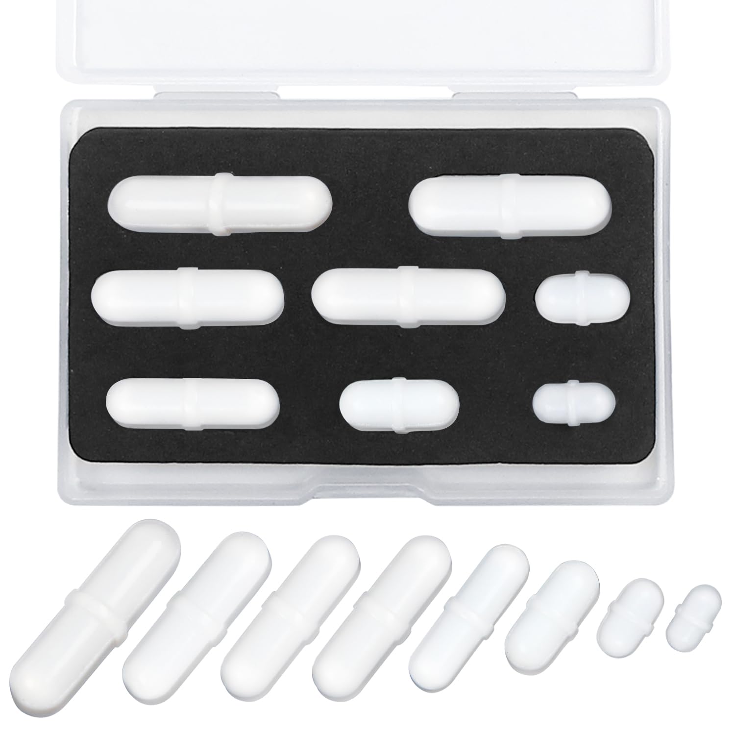 PTFE Magnetic Stir Bars - Set of 8 -7