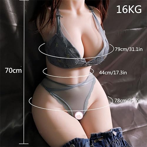 Miniatura 3 de Muñeca sexual de tamaño real de 36 libras/35.3 lbs, masturbador masculino, muñeca de amor realista 3D con vagina ano, coño, juguete sexual para