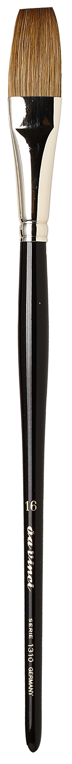 da Vinci Watercolor Series 1310 Maestro Paint Brush, One Stroke Medium Length Kolinsky Red Sable, Size 16